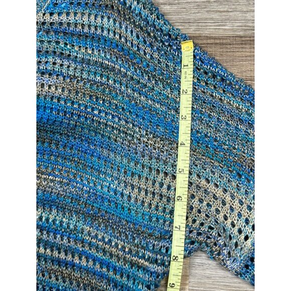 John Paul Richard Womens Open-Knit Multicolor Pullover Sweater Space Dye Size M - Picture 13 of 16